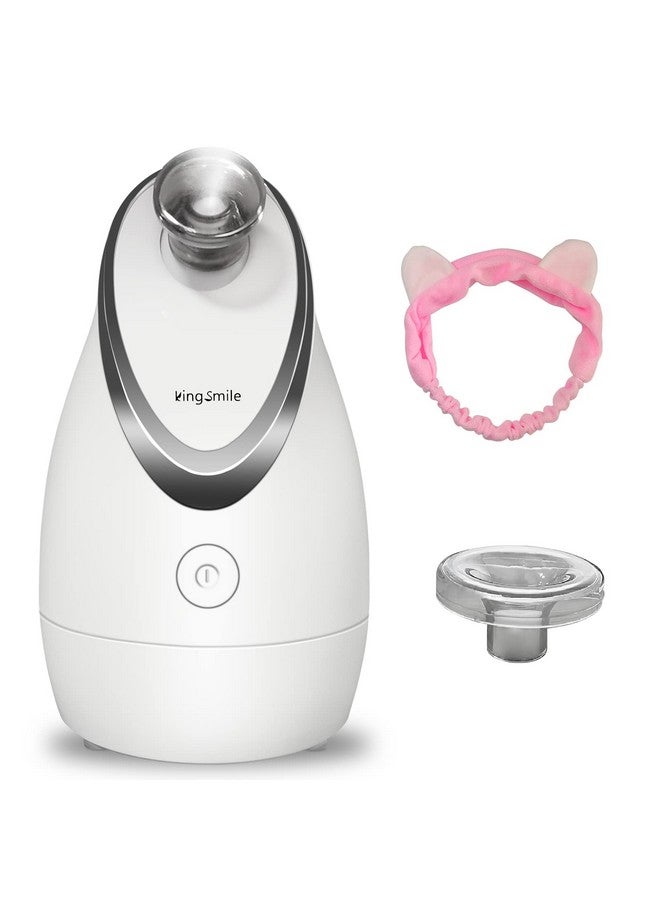 Facial Steamer 2 In 1 Face Steamer For Facialcompact Nano Steamer With Aromatherapyface Humidifieradjustable Nozzle Warm Powerful Steam For Home Spacleanses And Moisturizessinuses