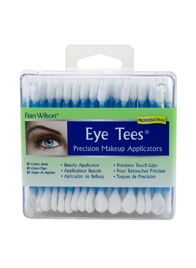 Pack of 3 Eye Tees Precision Makeup Applicator White 4X5.5X4inch