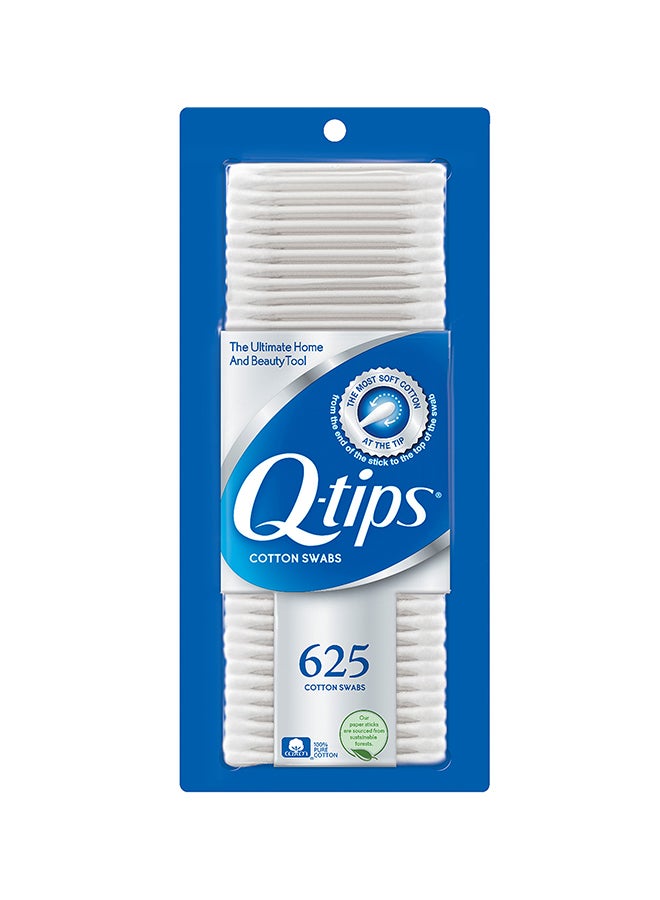 625-Piece Cotton Swabs White