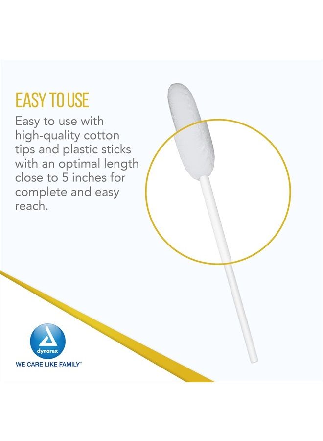 Lemon-Glycerin Swabsticks, Pleasant Tasting Cotton Swabs That Gently Soothes and Refreshes Dry Mouth, 3 Oral Swabsticks per Packet, 1 Box of 75 Lemon-Glycerin Swabsticks