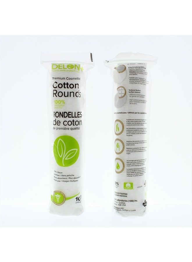 Premium Cosmetic Cotton Rounds, 100 Count