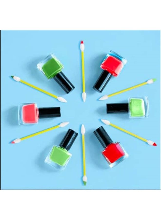 NAIL TEES COTTON TIPS 120 Count (3 PACK) - The Ultimate Nail Tool, Multi-Purpose Double-sided Swabs with Pointed Ends for Precise Touch-ups and the Perfect At-Home Manicure & Pedicure