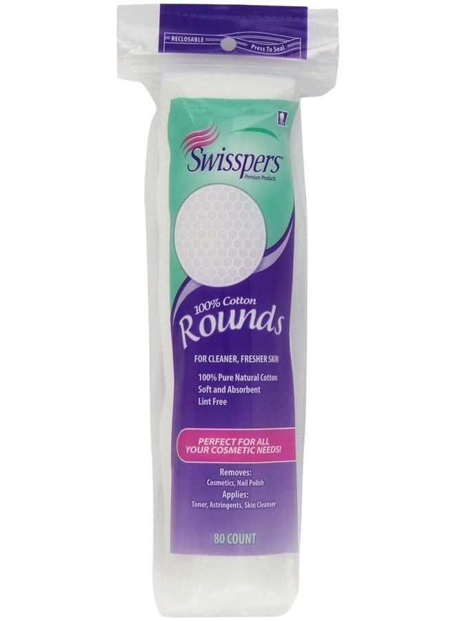 Multicare Cotton Rounds, 80 Count