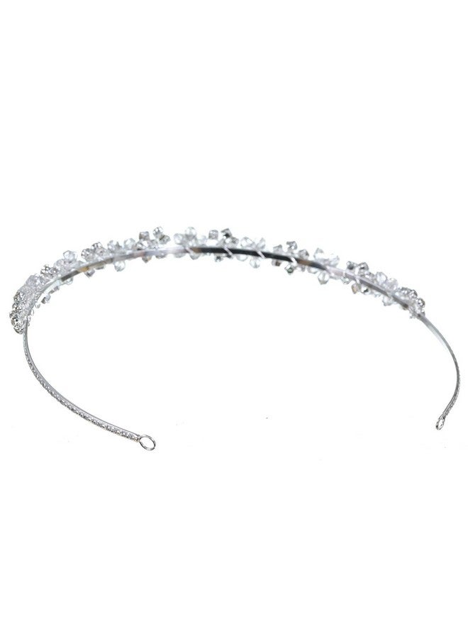 Amky Crystal Wedding Tiara Bridal Headpiece For Brides Hair Accessories For Woman