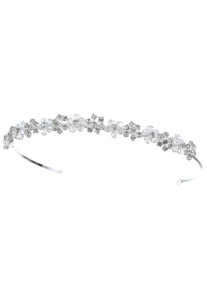 Amky Crystal Wedding Tiara Bridal Headpiece For Brides Hair Accessories For Woman