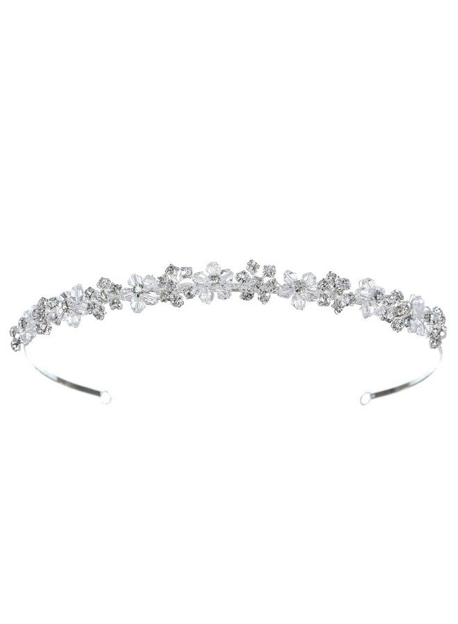 Amky Crystal Wedding Tiara Bridal Headpiece For Brides Hair Accessories For Woman