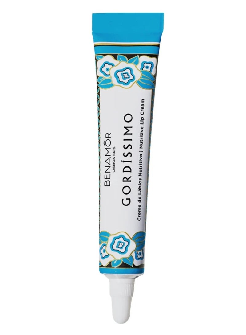 Benamor Gordissimo Lip Cream Shea butter and Almond Oil Protects Nourishes Moisturizes and Softens the Lips Hydrating Lip Cream 10ml