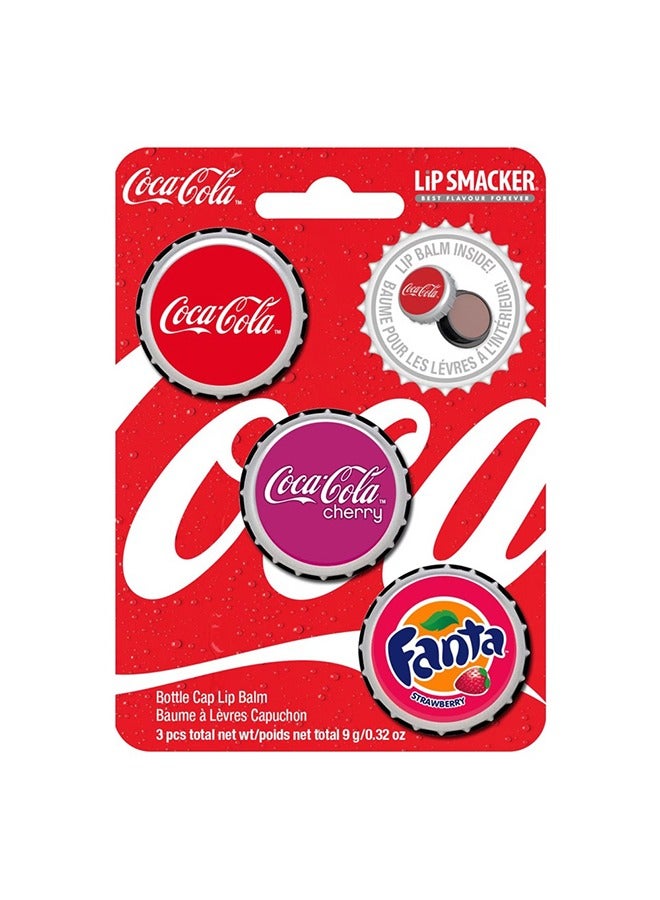 Pack Of 3 Bottle Cap Lip Balm Party Pack Trio