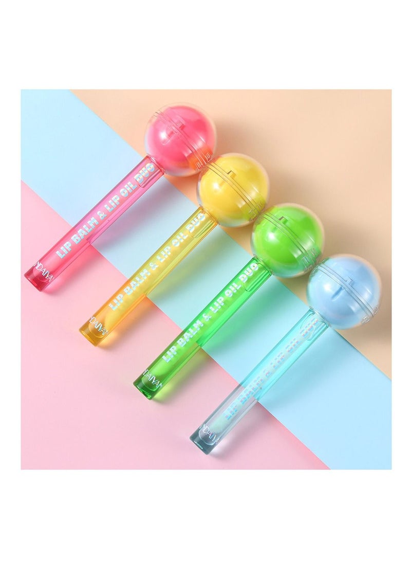 6 Piece 2 IN 1 Lip Balm and Lip Oil Duo