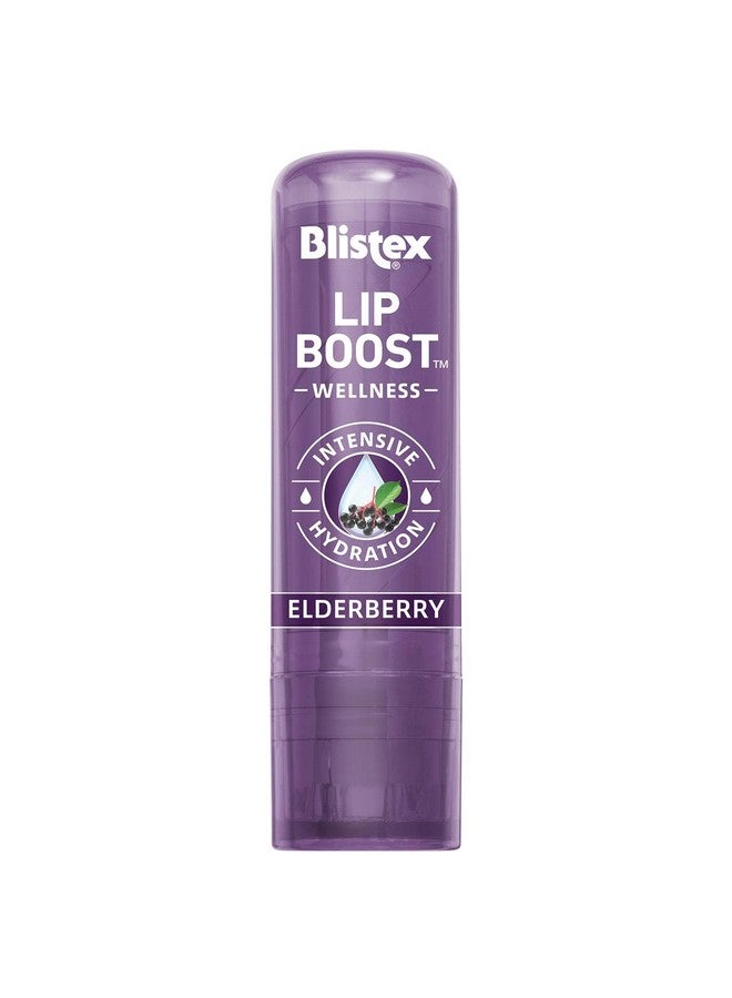 Lip Boost Wellness Intensive Hydration From Coconut Oil & Beeswax Elderberry Moisturizer (Pack Of 2)