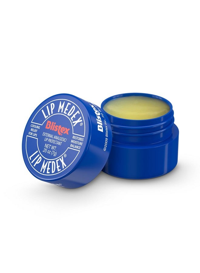 Lip Medex 0.25 Oz. 3Count Medicated Lip Balm & Cooling Lip Care Lip Moisturizer For Dry Cracked Lips Fast Relief For Sore Lips