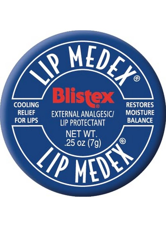 Lip Medex 0.25 Oz. 3Count Medicated Lip Balm & Cooling Lip Care Lip Moisturizer For Dry Cracked Lips Fast Relief For Sore Lips