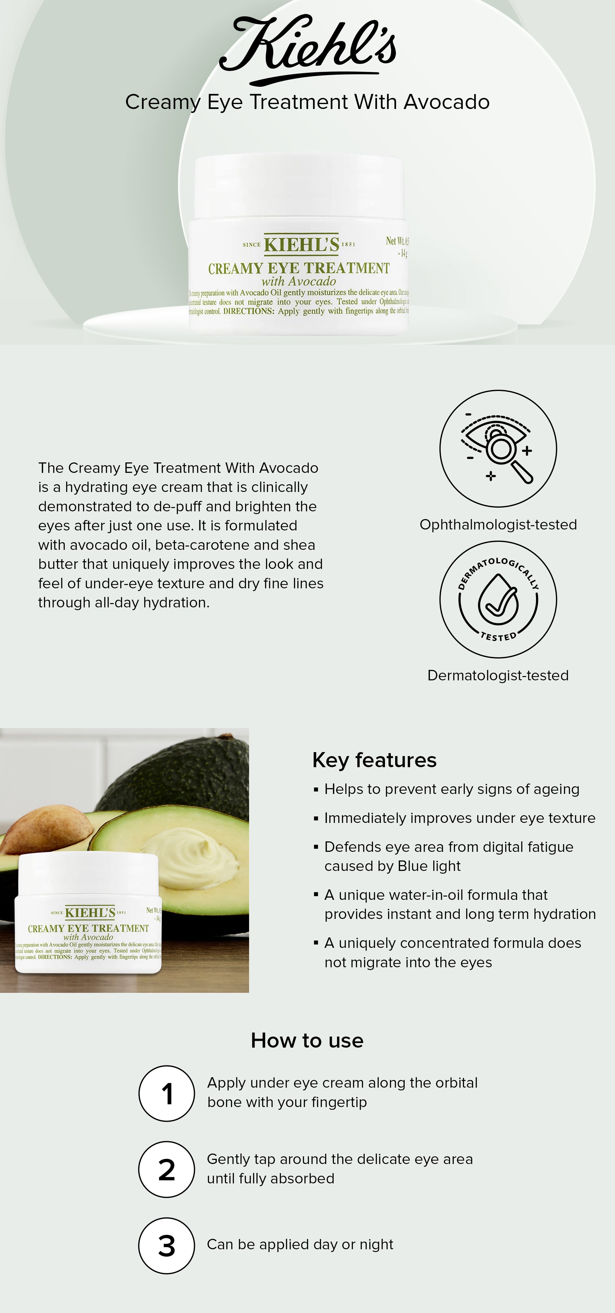 Creamy Eye Treatment with Avocado White 14grams