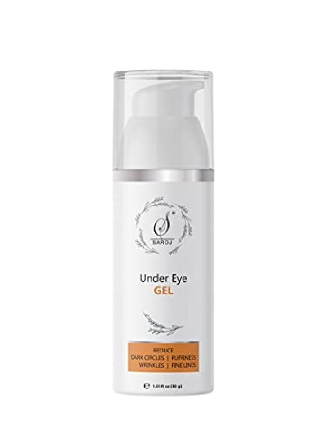 Organics Under eye gel 30gm for dark circles puffy eyes wrinkles and fine lines for women and men