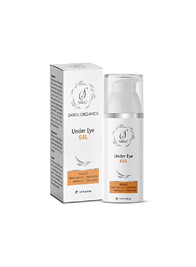 Organics Under eye gel 30gm for dark circles puffy eyes wrinkles and fine lines for women and men