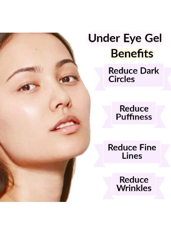 Organics Under eye gel 30gm for dark circles puffy eyes wrinkles and fine lines for women and men