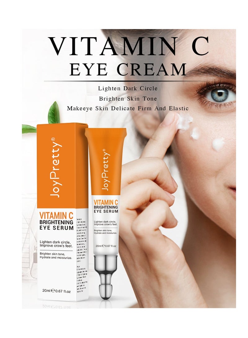 Vitamin C Brightening Eye Cream Serum Remove Dark Circles Eye Bags Wrinkles And Fine Lines 20 ml