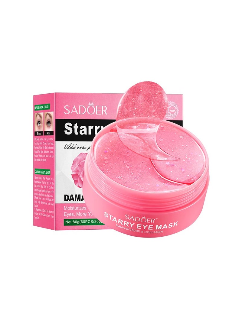 SADOER pomegranate radiant multi effect nourishing eye mask  pink