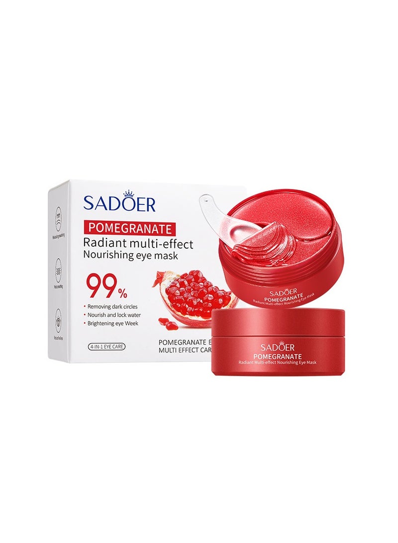 SADOER pomegranate radiant multi effect nourishing eye mask Red