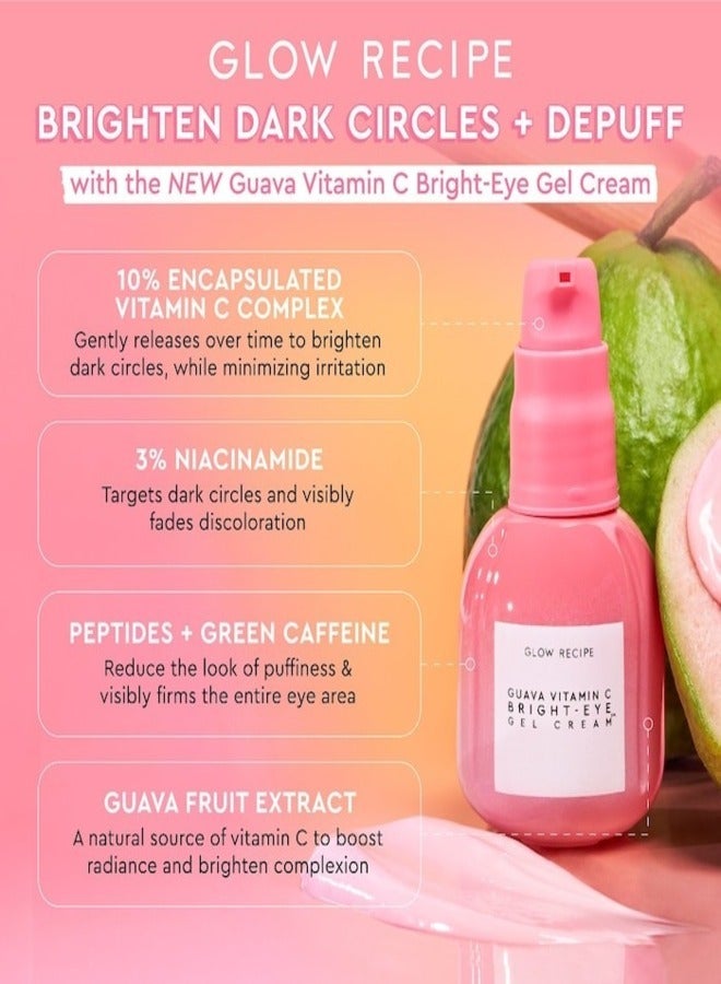 Glow Recipe Guava Vitamin C Bright-Eye Gel Cream 15ml - Radiant & Hydrating Eye Treatment