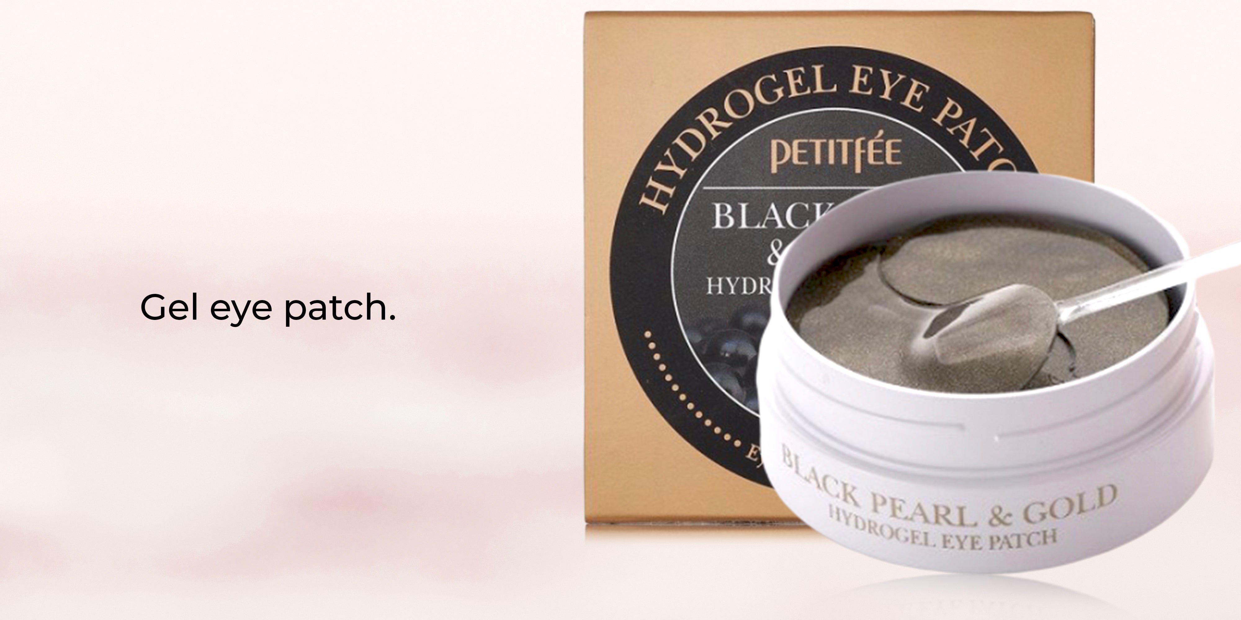 Black Pearl And Gold Hydrogel Eye Patch