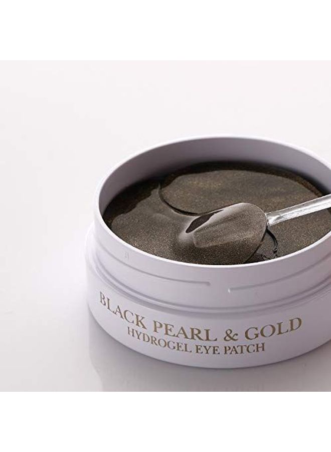 60-Piece Black Pearl And Gold Hydrogel Eye Patch 181grams