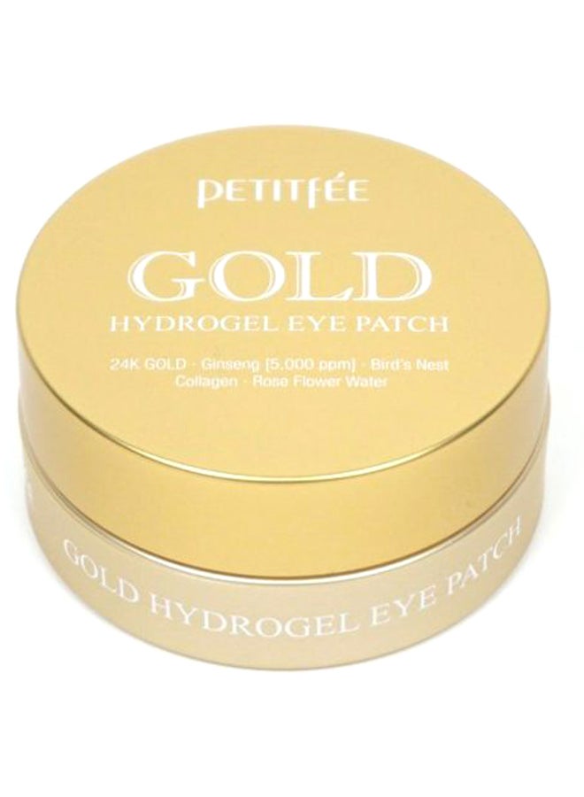 60-Piece Gold Hydrogel Eye Patch Clear 181grams