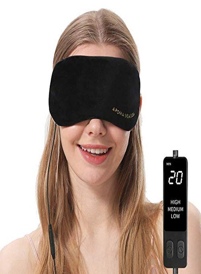 Ask, Usb Steam Warm Compress For Puffy Eyes, Warm Therapeutic Treatment For Dry Eye, Chalazion, Blepharitis, Stye (Black)