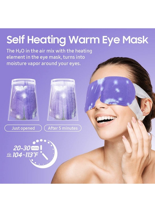 Steam Eye Mask 10 Packs Lavender Heated Eye Mask Self Heating Disposable Spa Warm Compress For Eyes Sleep Mask Soothing Moist Heat Eye Masks Stocking Stuffers