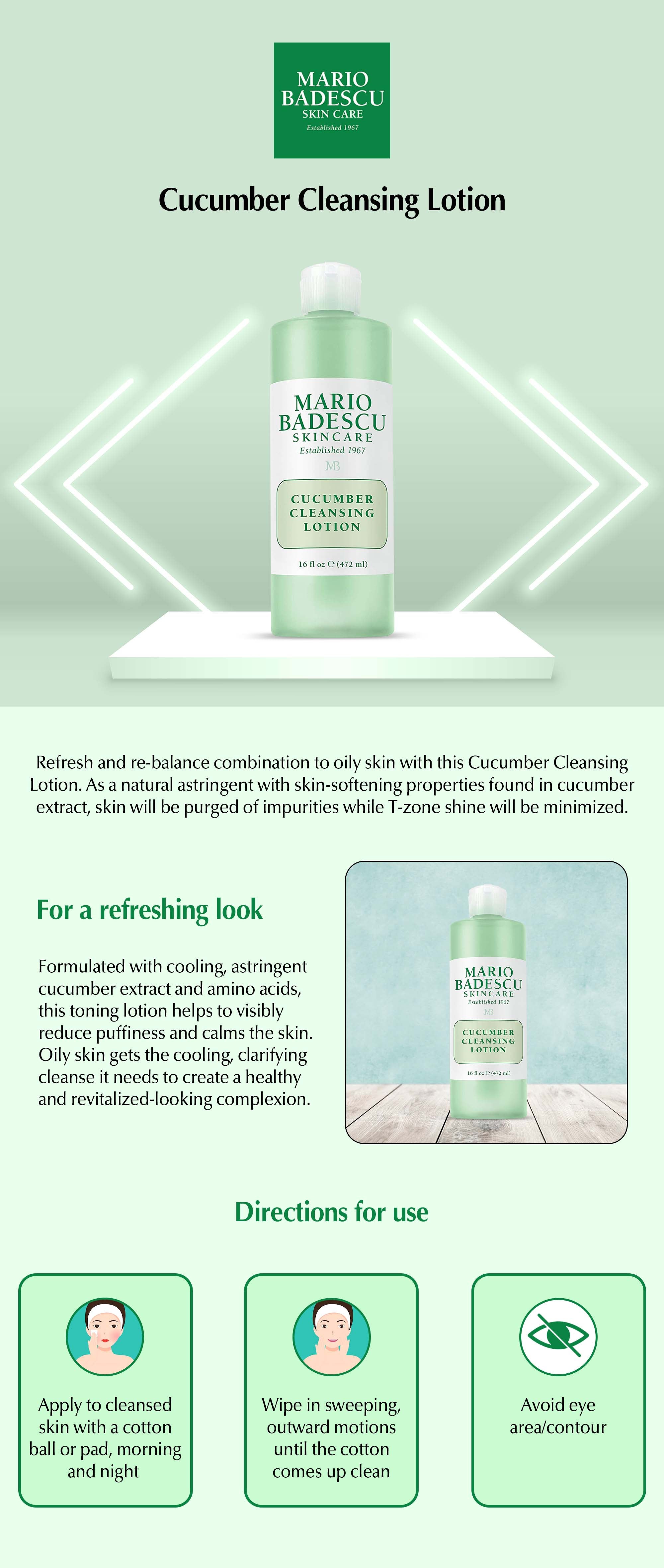 Cucumber Cleansing Lotion 472ml