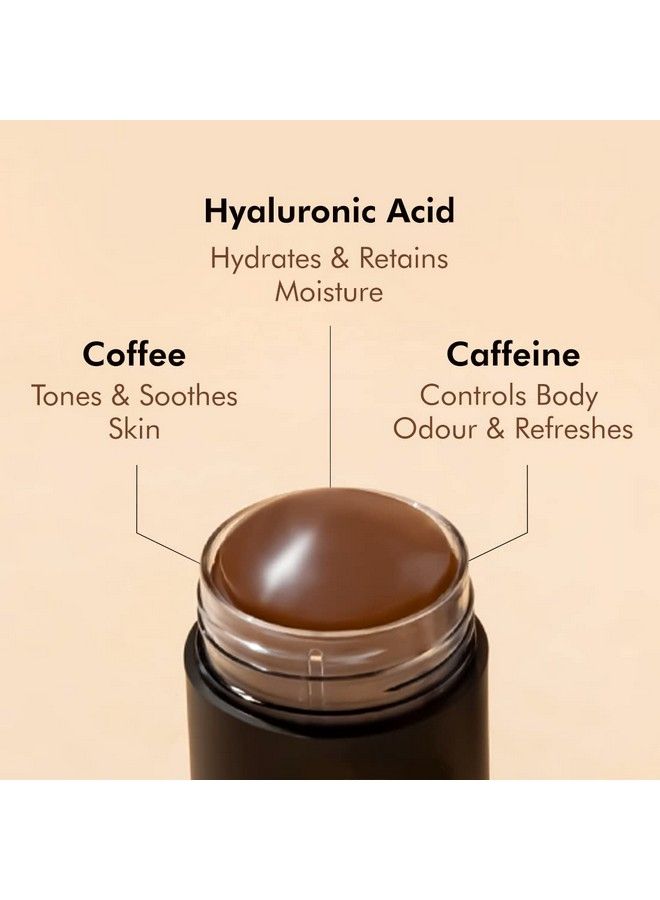 Coffee Body Stick For Instant Hydration Long Lasting Moisturization ; Odor Control With Refreshing Coffee Aroma; On The Go Body Moisturizer Stick For 24H Hydration ; For Women & Men 30G