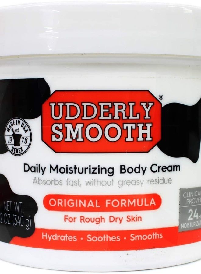 Udderly Smooth Body Cream 12 oz (Pack of 3)