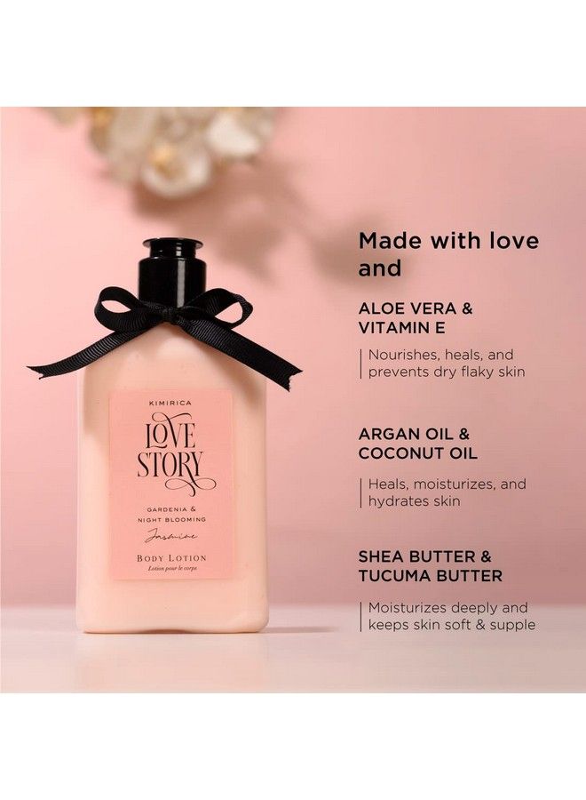 Love Story Moisturizing Body Lotion ;Gardenia And Night Blooming Jasmine ; 270Ml ; Daily Moisturizer For All Skin Types ;100% Vegan And Paraben Free