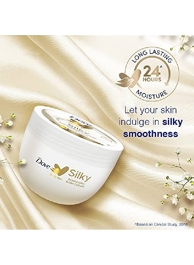 Body Love Silky Pampering Body Cream For All Skin Types Paraben Free 24Hrs Moisturisation With Plant Based Moisturiser Silky Soft Skin 300G