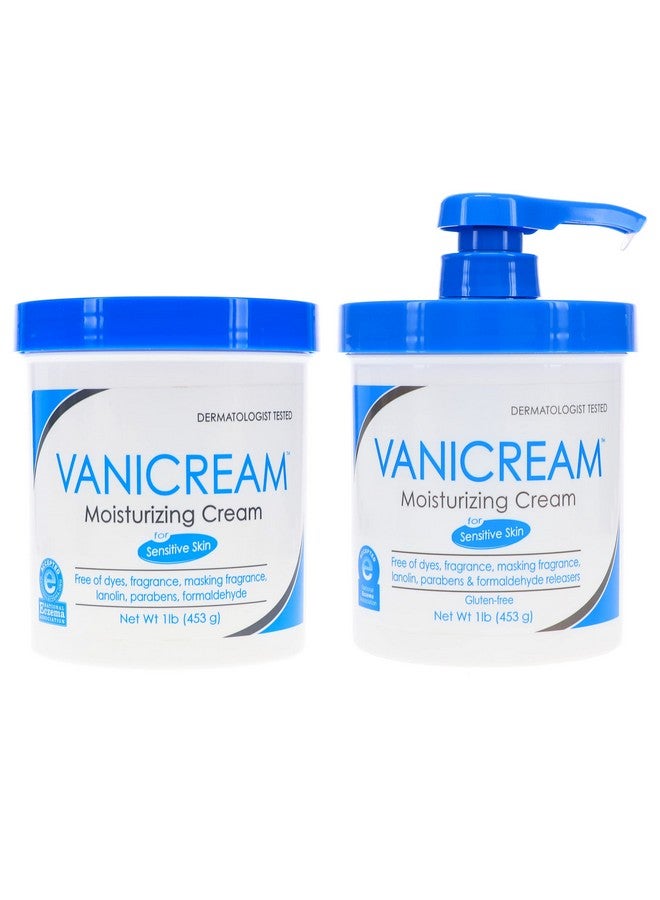 Anicream Moisturizing Skin Cream With Pump Dispenser Plus Bonus Jar Combo Pack 1 Pound Each