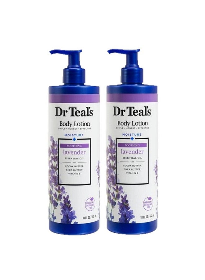 R Teal'S Body Lotion Moisture Plus Soothing Lavender Essential Oil 36 Fl Oz (Two 18 Fl Oz Bottles)