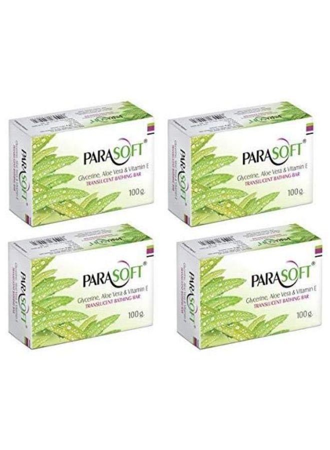 Moisturising Cleansing Body Soap For Dry Skin ; Goodness Of Aloe Vera Glycerine & Vitamin E ; Nourishing Daily Bathing Bar For Purification Sensitive Skin Friendly 100 Gm (Pack Of 4)