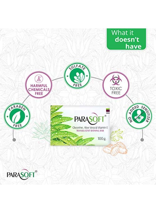 Moisturising Cleansing Body Soap For Dry Skin ; Goodness Of Aloe Vera Glycerine & Vitamin E ; Nourishing Daily Bathing Bar For Purification Sensitive Skin Friendly 100 Gm (Pack Of 4)