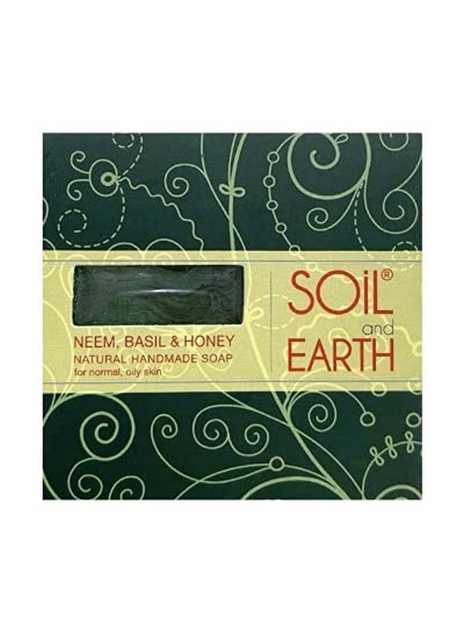 Handmade Natural Soaps (Neem Basil & Honey)_3 X 125 Gm/ 4.4 Oz.