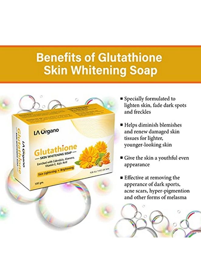 Glutathione Calendula Skin Whitening Soap For All Skin Type (100Gm) Pack Of 2