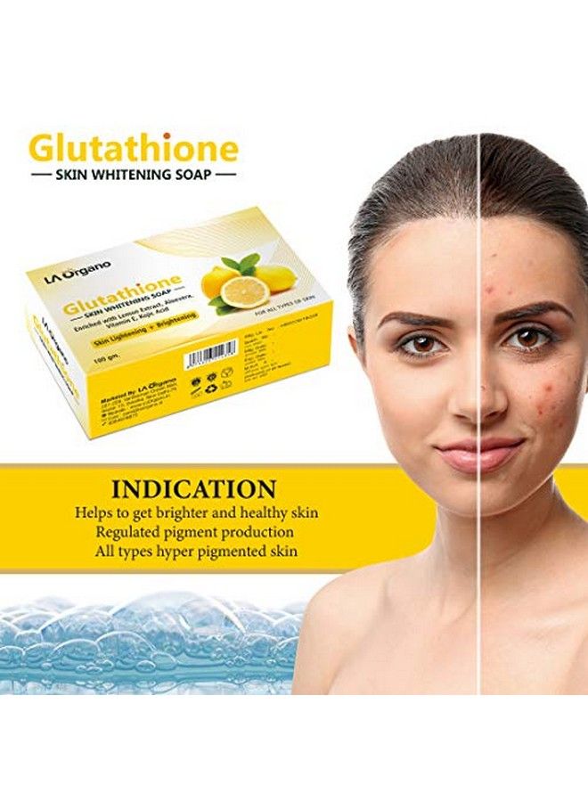 Glutathione Kumkumadi Skin Lightening & Brightening Soap For All Skin Type (100Gm) Pack Of 2