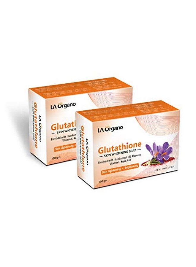 Glutathione Kumkumadi Skin Lightening & Brightening Soap For All Skin Type (100Gm) Pack Of 2