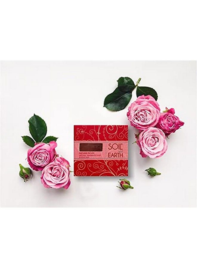 Handmade Natural Soaps (Indian Rose)_3 X 125 Gm/ 4.4 Oz.