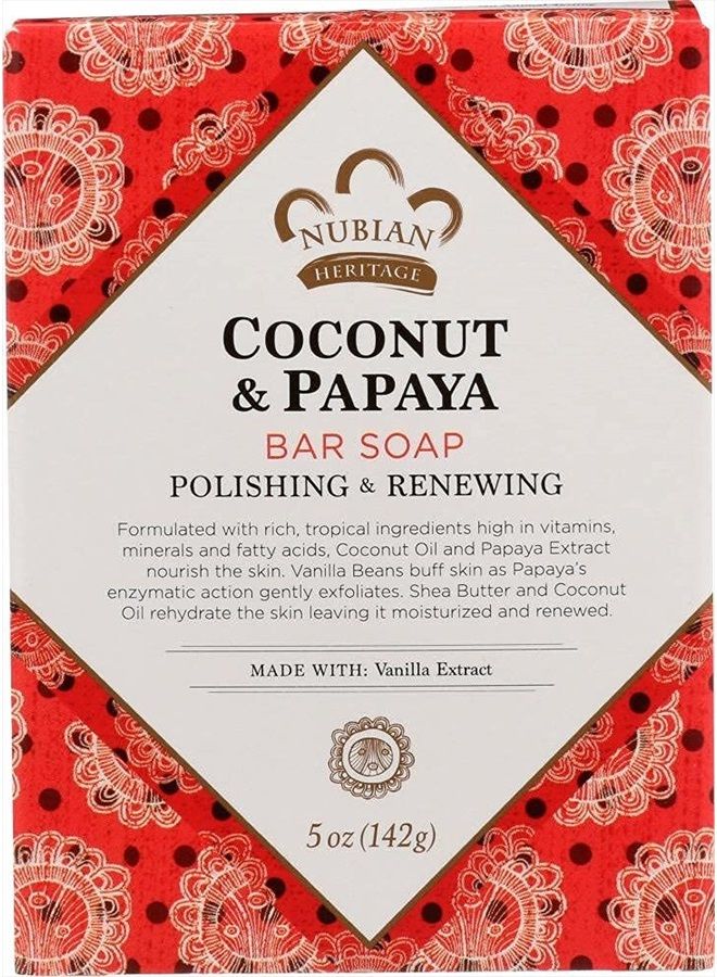 Bar Soap Coconut And Papaya 5 Oz