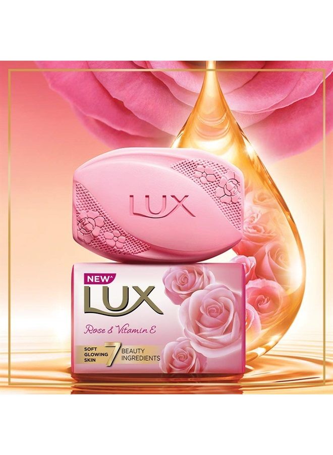 LUX Soft Touch Silk Essence & Rose Water Soap Bar,5.2 Ounce (Pack of 3)