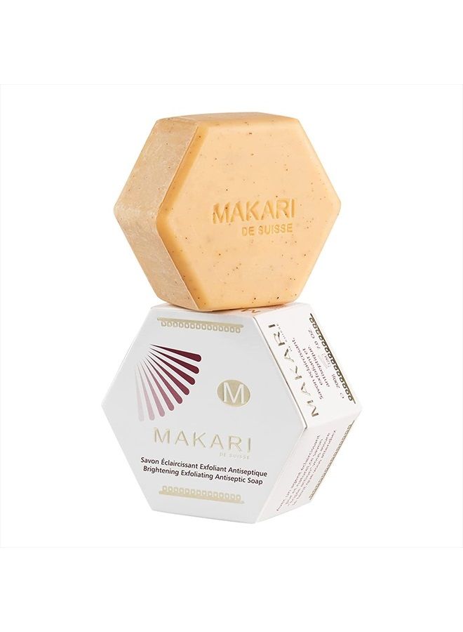 Makari Classic Exfoliating Antiseptic Soap (7oz) | Helps Revitalize Skin | Promotes Even Skin Tone | Detoxifies and Removes Impurities | For Dry, Oily, Normal, Maturing, and Combination Skin Types