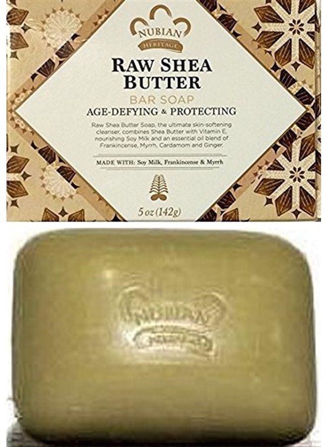 Bar Soap Raw Shea Butter 5 Oz By Nubian Heritage, 3-Pack