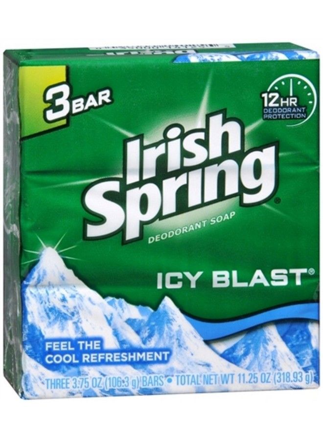 Deodorant Bar Soap Icy Blast 3.75 Oz Bars 3 Ea (Pack Of 2)