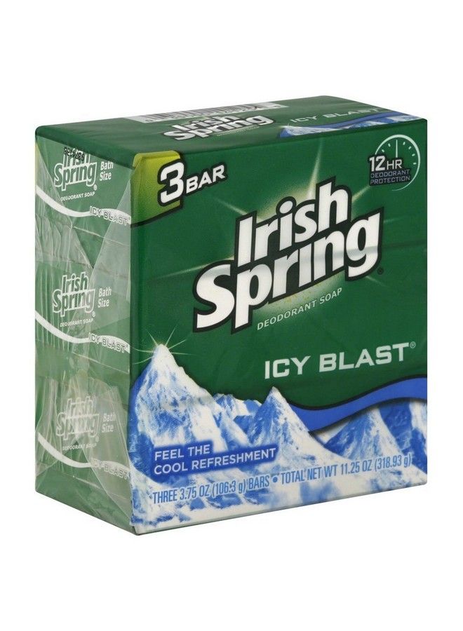 Deodorant Bar Soap Icy Blast 3.75 Oz Bars 3 Ea (Pack Of 2)