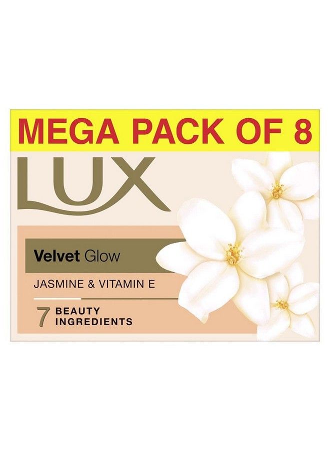 Velvet Glow Jasmine & Vitamin E For Glowing Skin Beauty Soap Offer Pack 8X150 G